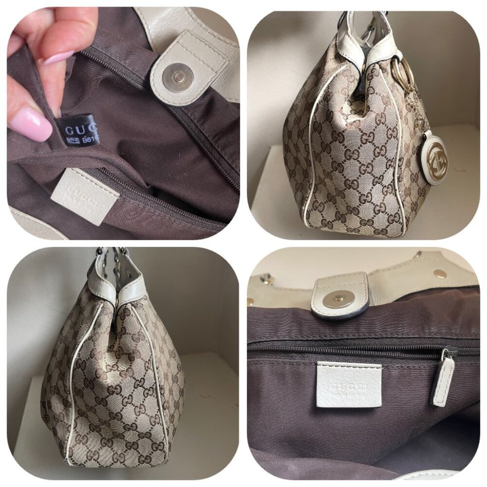 Auc Gucci GG Monogram Canvas Sukey Bag - Picture 5 of 12